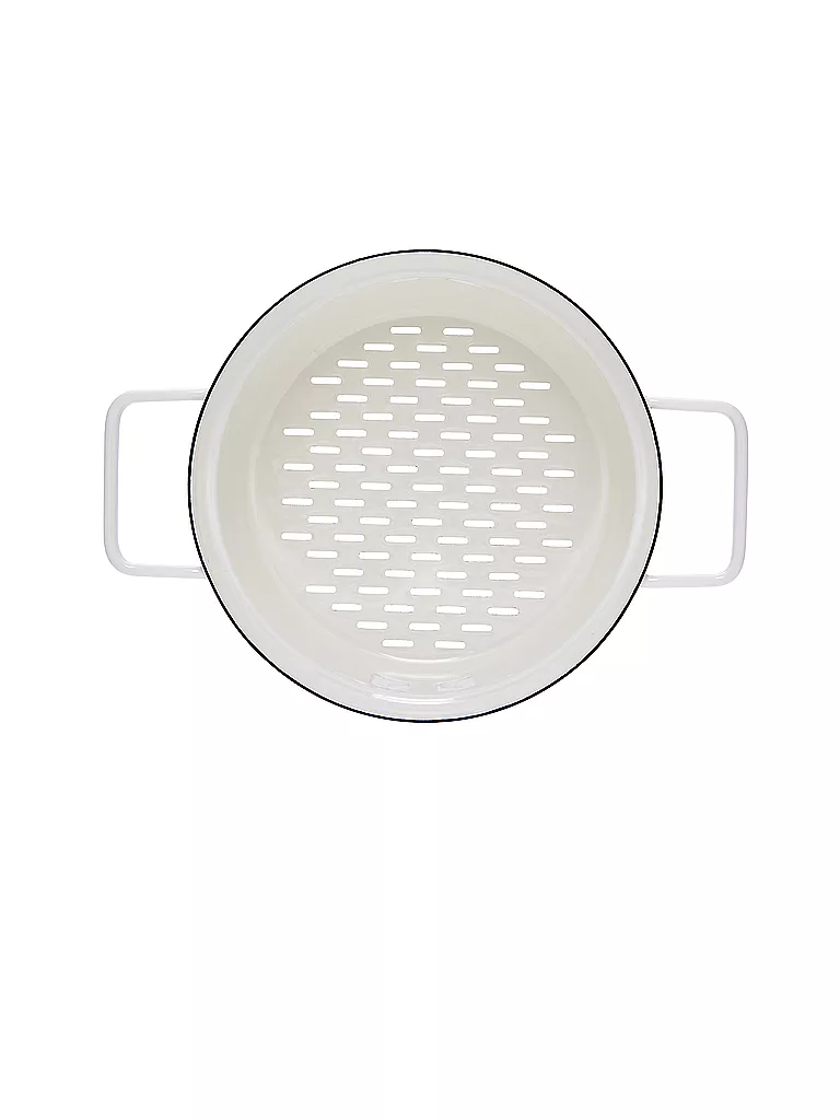RIESS | Dünsteinsatz en émail "Aromapot - Truehomewear" 20cm | weiss