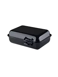 RIESS | Double rôtissoire compacte en émail 37x22cm noir | Noir