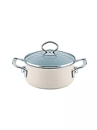 RIESS | Kasserolle mit Glasdeckel NOUVELLE 16cm/1l Avorio | Beige