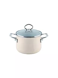 RIESS | Marmite à viande avec couvercle en verre NOUVELLE 16cm/2l Rosso | Beige