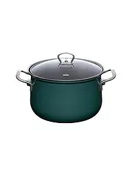 RIESS | Marmite à viande avec couvercle en verre TEAL 24cm/6l Bleu-vert | Pétrole