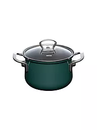 RIESS | Marmite avec couvercle en verre TEAL 16cm/1,5l Bleu-vert | Pétrole