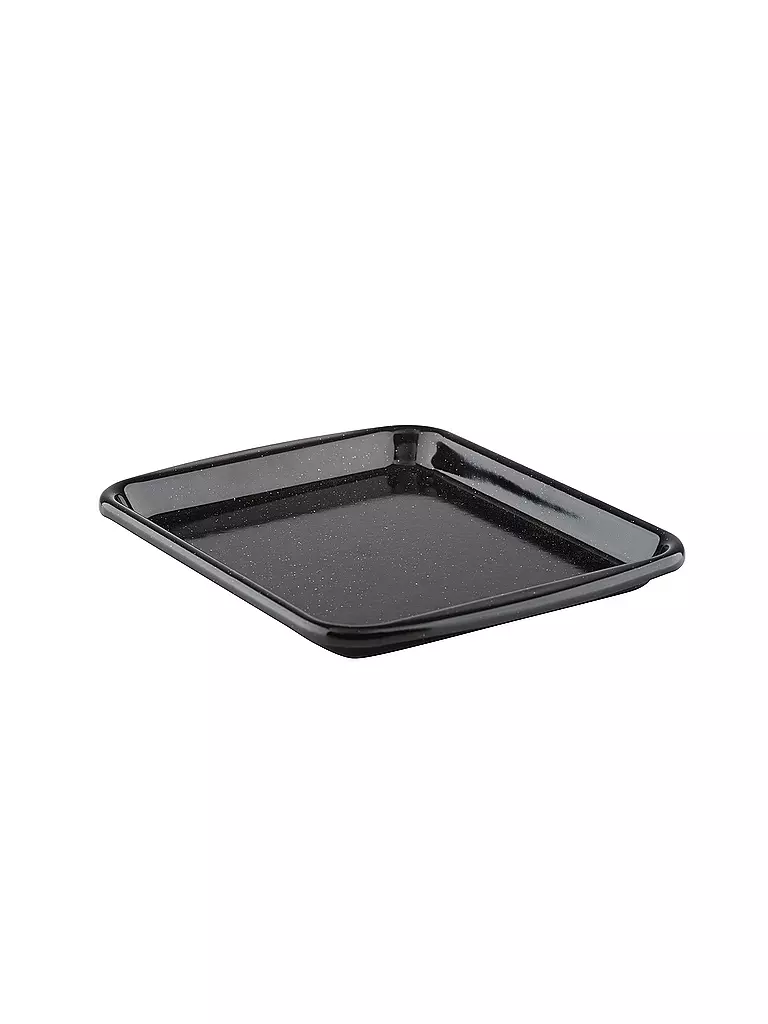 RIESS | Mini plaque de cuisson professionnelle en émail 25x20cm noir | Noir