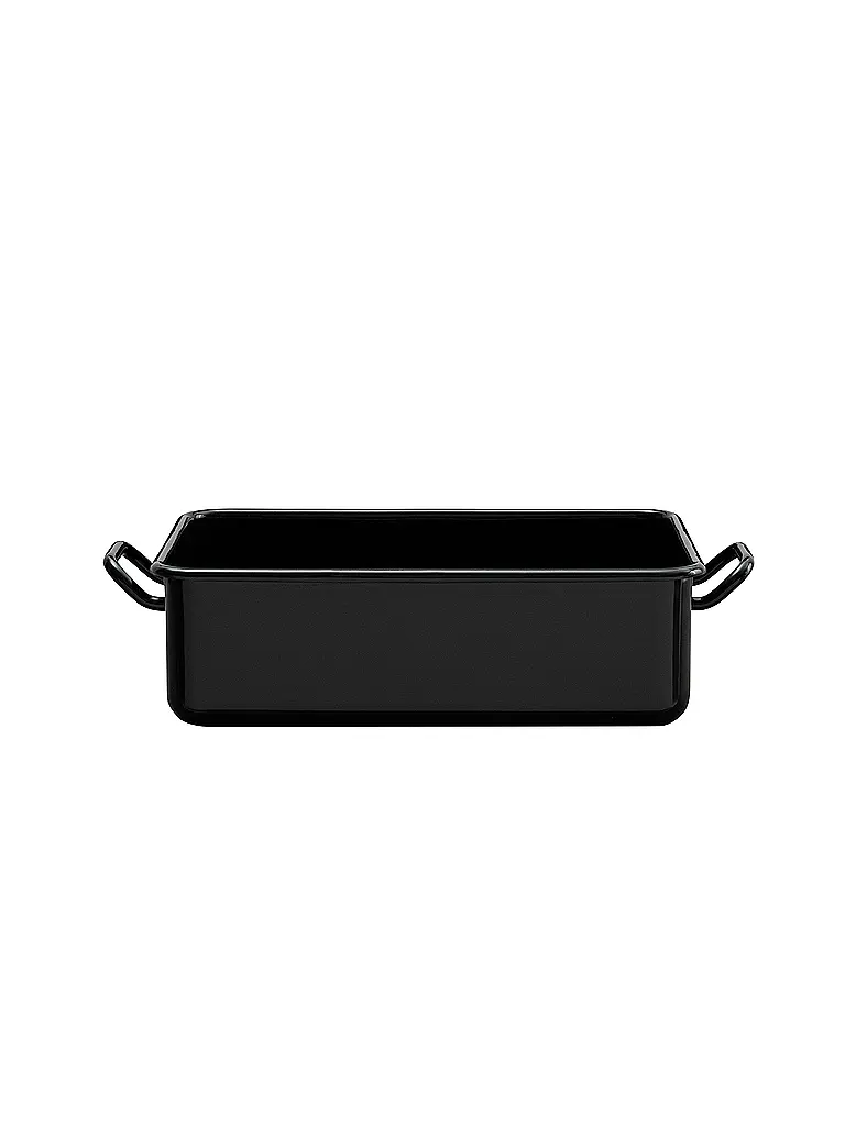 RIESS | Mini plat à four et de service 23x15x7cm/1,5l émail noir | schwarz
