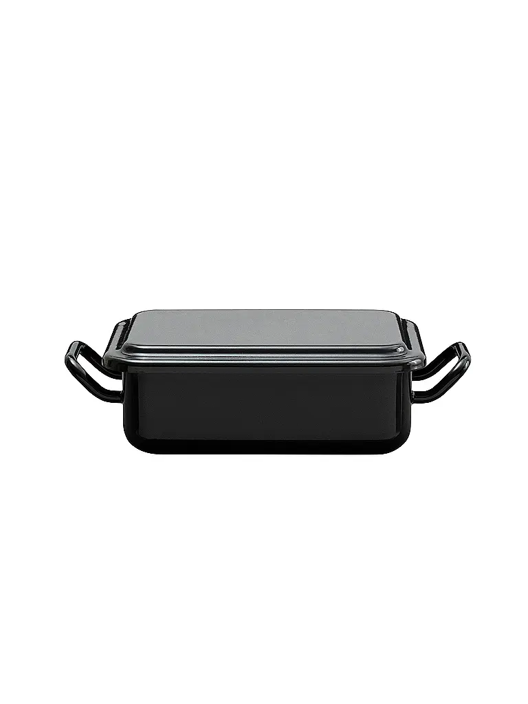 RIESS | Mini plat de cuisson et de service 15x11x5cm/0,5l Émail noir | schwarz
