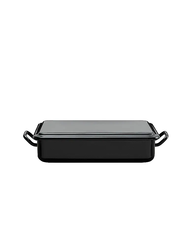 RIESS | Mini plat de cuisson et de service 23x15x5cm/1l émail noir | schwarz