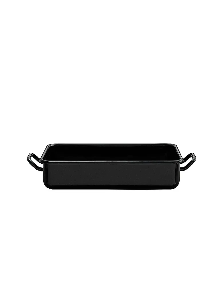 RIESS | Mini plat de cuisson et de service 23x15x5cm/1l émail noir | schwarz