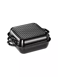 RIESS | Plat à rôtir avec couvercle 26x26cm Noir | Noir