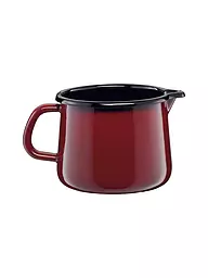 RIESS | Casserole à bords droits avec couvercle en verre NOUVELLE 16cm/1l Rosso | Rouge foncé