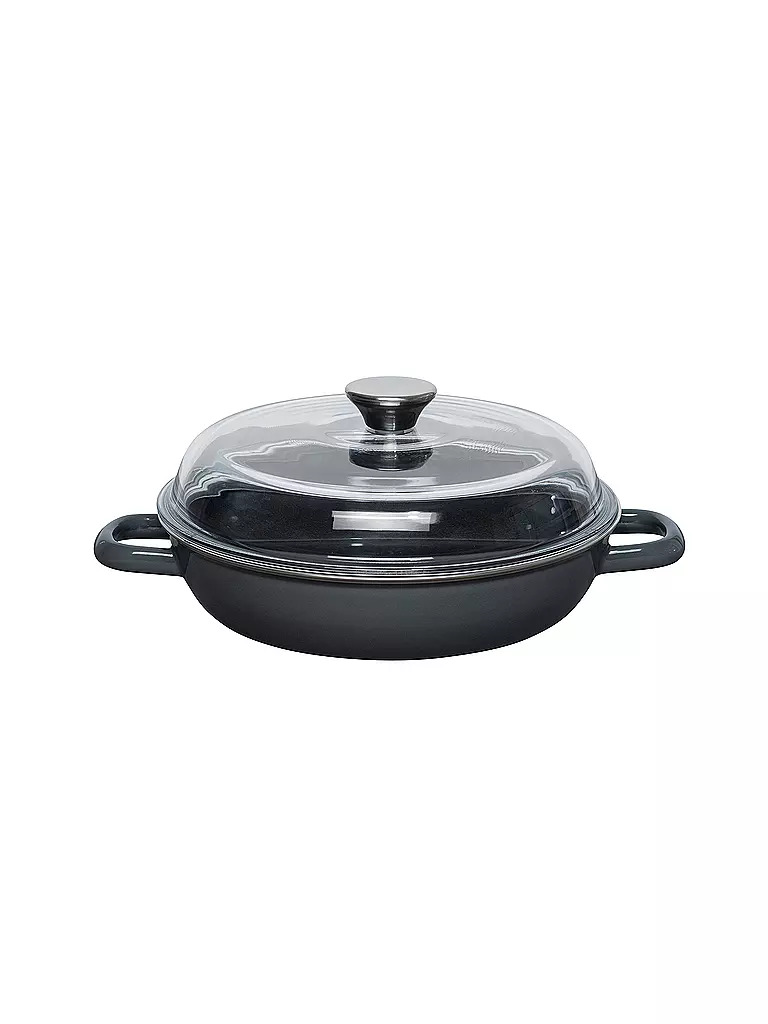 RIESS | Sauteuse avec couvercle 24cm Gris foncé | Gris