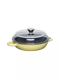 RIESS | Sauteuse avec couvercle 24cm Gris foncé | Jaune