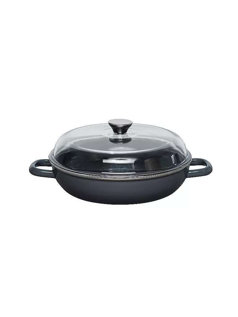 RIESS | Sauteuse avec couvercle 28cm Gris foncé | Gris