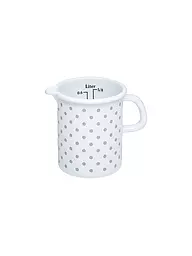 RIESS | Tasse à mesurer 9cm / 0,5l Pünktchen Grau | Blanc
