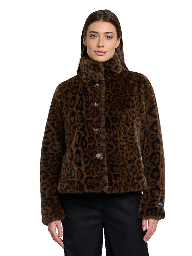 Veste aspect fourrure VIE marron 42