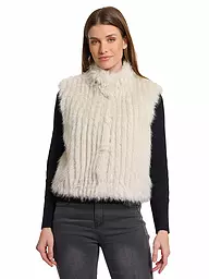 RINO&PELLE | Gilet aspect fourrure DAVA | Crème