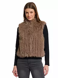 RINO&PELLE | Gilet aspect fourrure DAVA | Camel