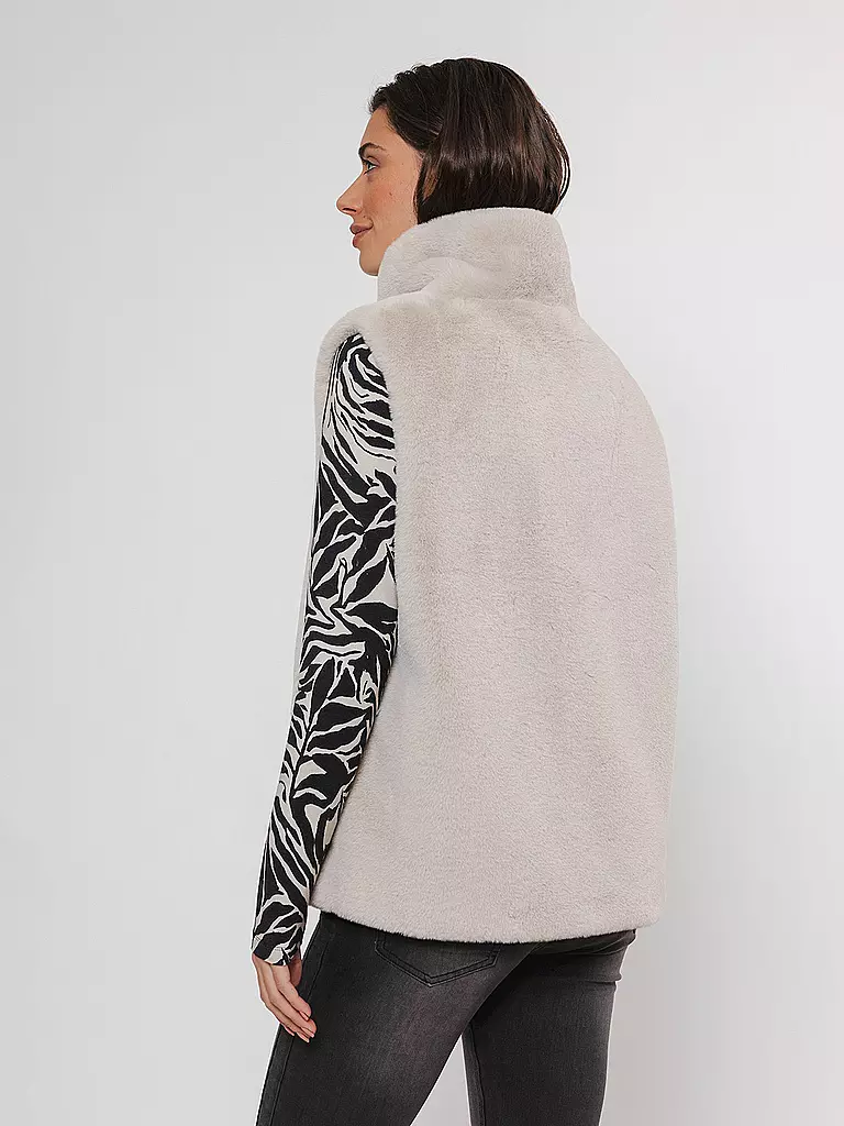 RINO&PELLE | Gilet in Felloptik LISON | Crème