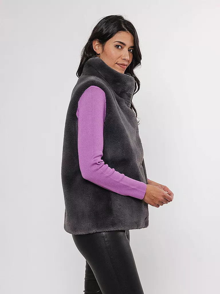 RINO&PELLE | Gilet in Felloptik LISON | Gris