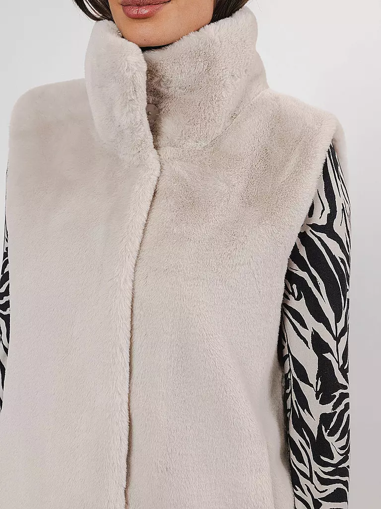 RINO&PELLE | Gilet in Felloptik LISON | Crème