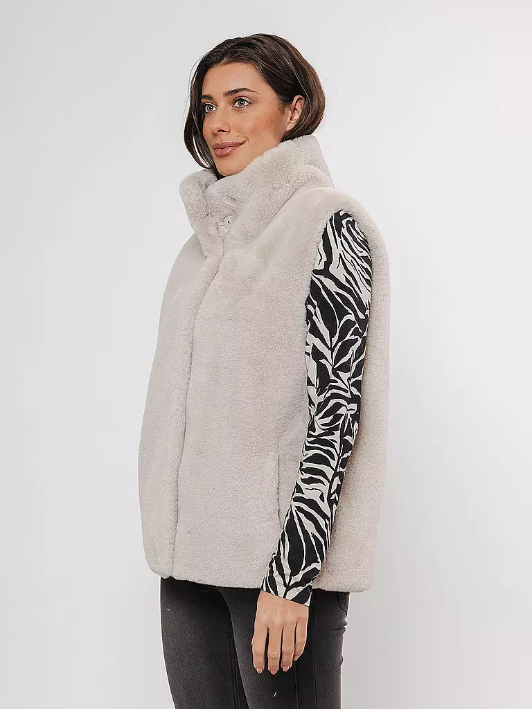 RINO&PELLE | Gilet in Felloptik LISON | Crème