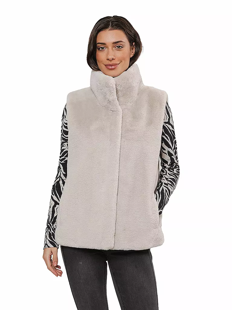 RINO&PELLE | Gilet in Felloptik LISON | Crème
