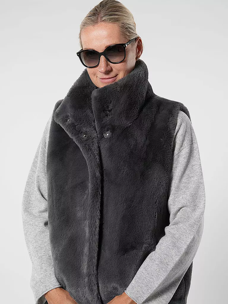 RINO&PELLE | Gilet in Felloptik LISON | Gris