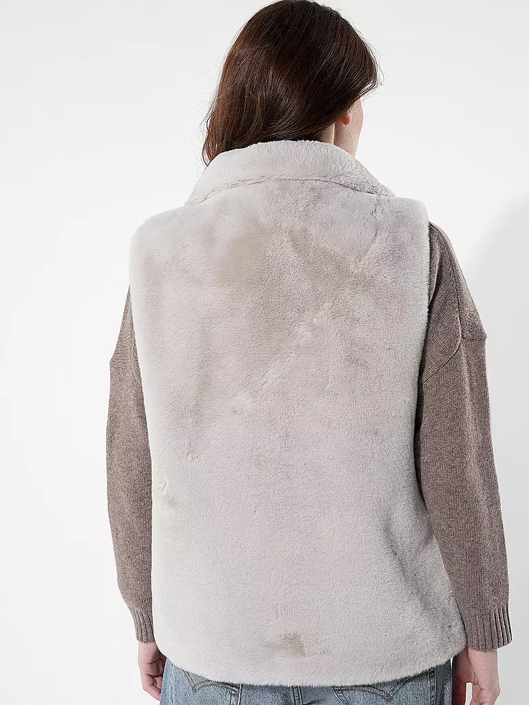 RINO&PELLE | Gilet in Felloptik LISON | Crème