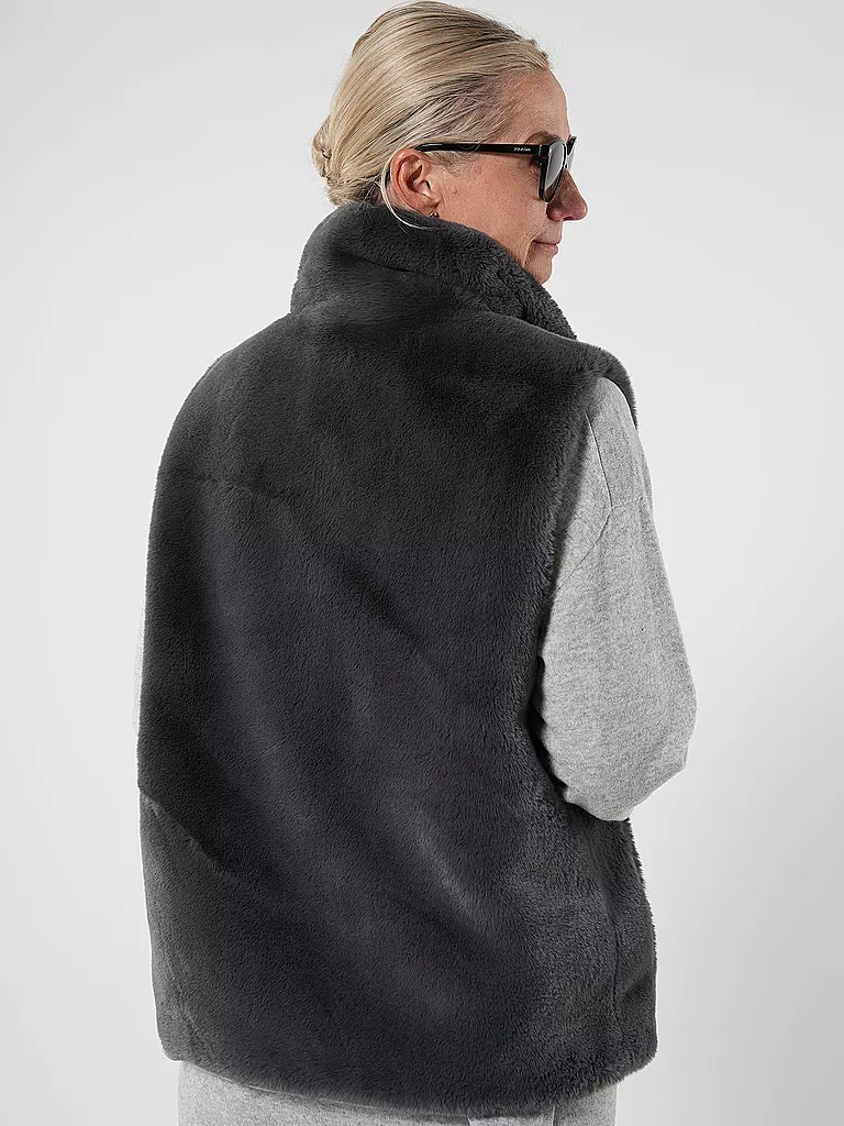 RINO&PELLE | Gilet in Felloptik LISON | Gris