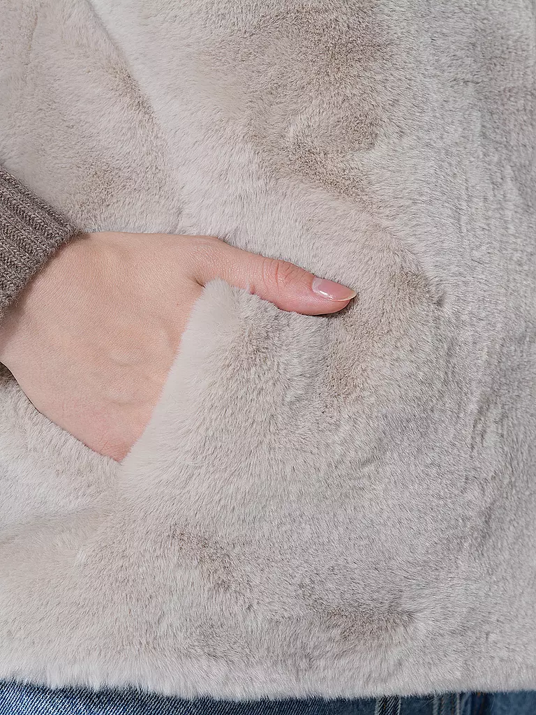 RINO&PELLE | Gilet in Felloptik LISON | Crème