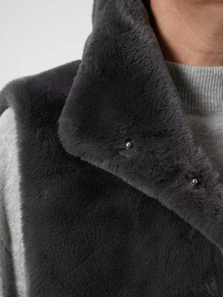 RINO&PELLE | Gilet in Felloptik LISON | Gris