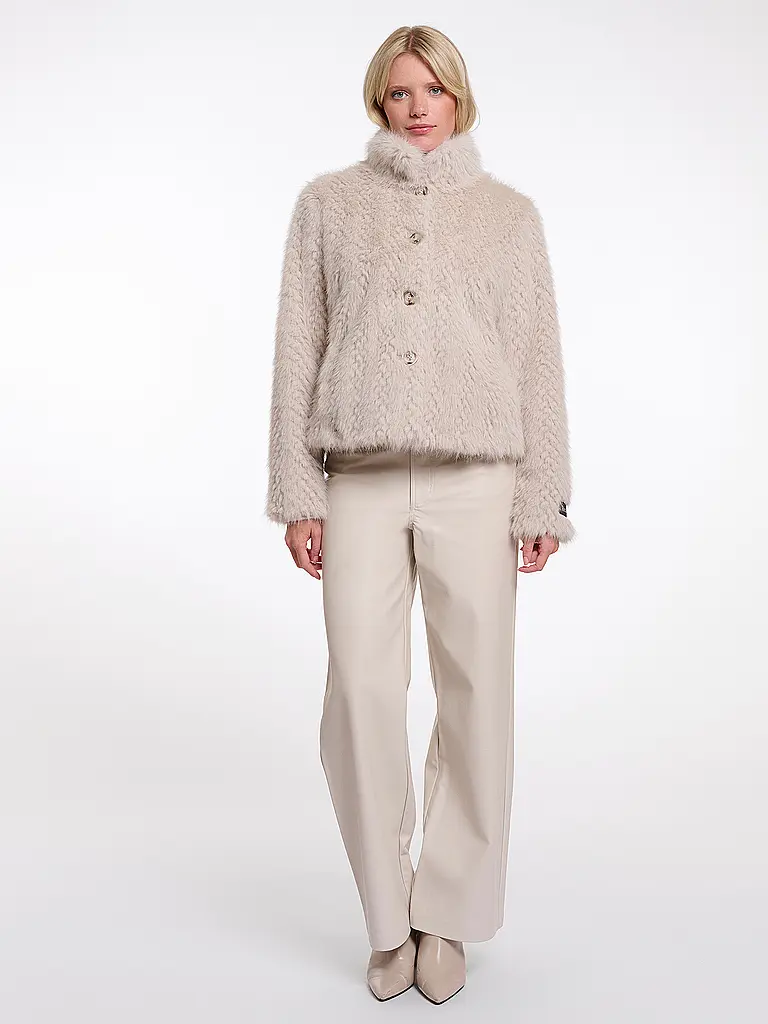 RINO&PELLE | Jacke in Felloptik  | Crème