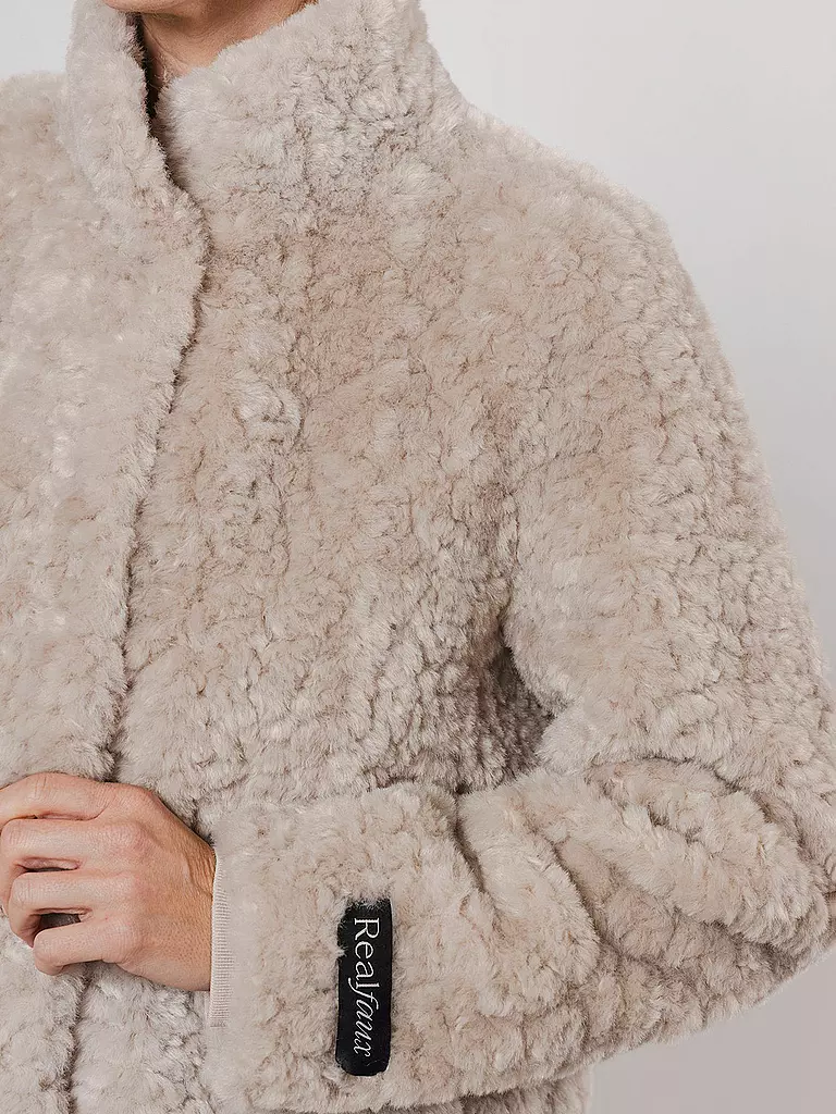 RINO&PELLE | Jacke in Felloptik KION | Crème