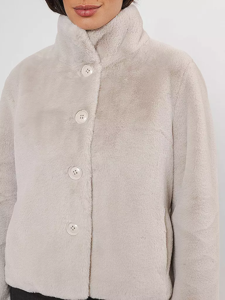 RINO&PELLE | Jacke in Felloptik VIE | Crème