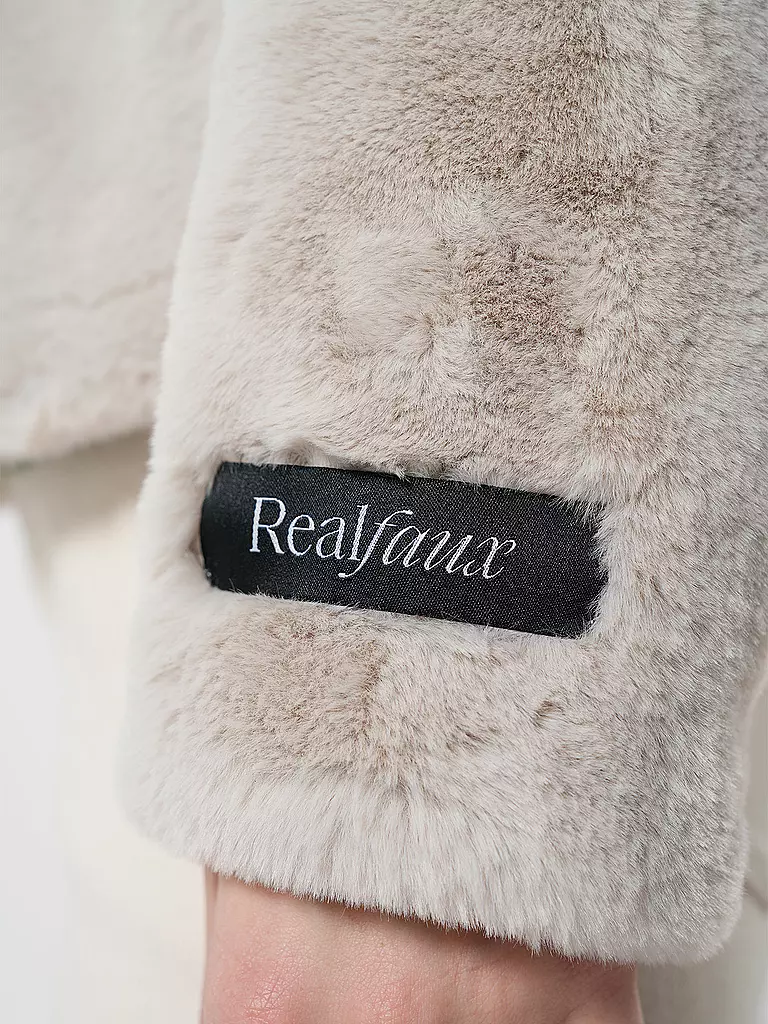 RINO&PELLE | Jacke in Felloptik VIE | Crème