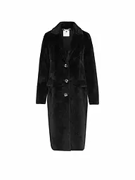RINO&PELLE | Manteau aspect fourrure SAAMI | Noir