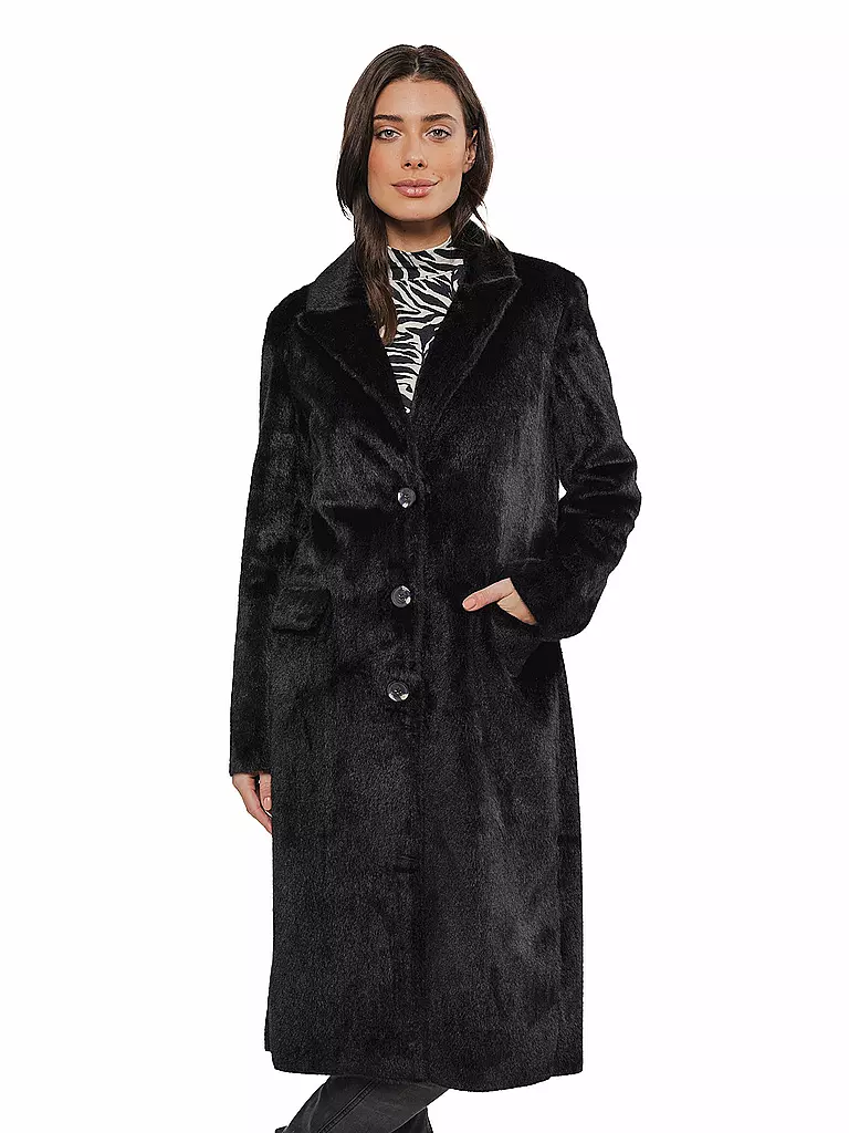 RINO&PELLE | Manteau aspect fourrure SAAMI | schwarz