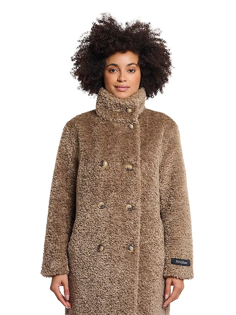 RINO&PELLE | Manteau en fausse fourrure ENA | camel