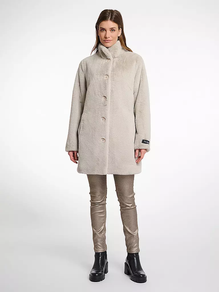 RINO&PELLE | Manteau en fausse fourrure NONNA | creme