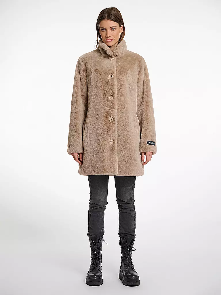 RINO&PELLE | Manteau en fausse fourrure NONNA | camel