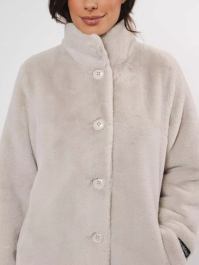 RINO&PELLE | Mantel in Felloptik NONNA | Crème