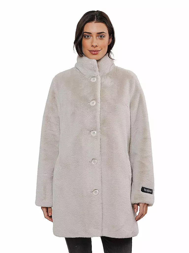 RINO&PELLE | Mantel in Felloptik NONNA | Crème