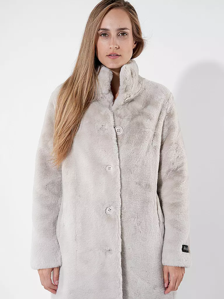 RINO&PELLE | Mantel in Felloptik NONNA | Crème