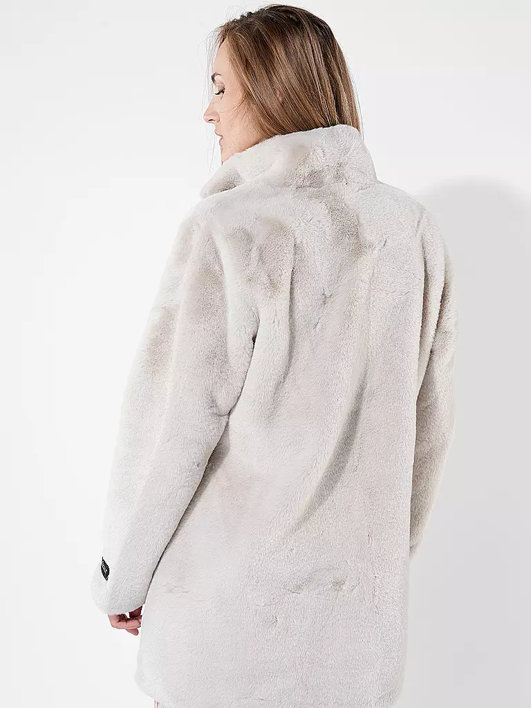 RINO&PELLE | Mantel in Felloptik NONNA | Crème