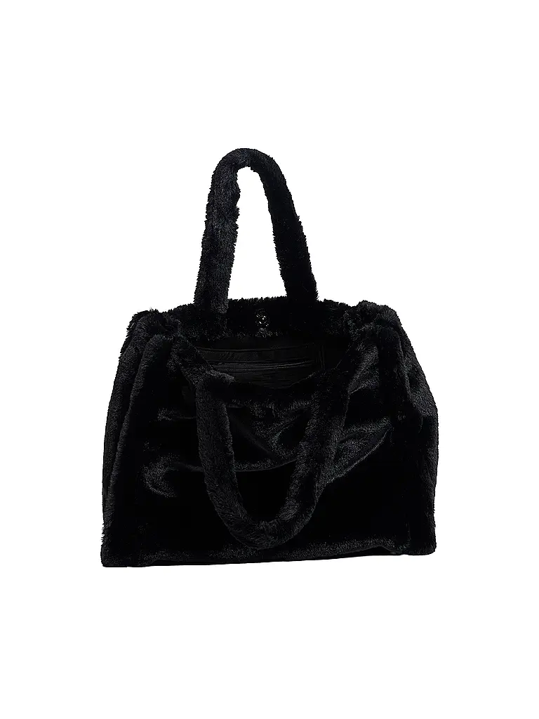 RINO&PELLE | Sac - Shopper aspect fourrure DAAN | schwarz