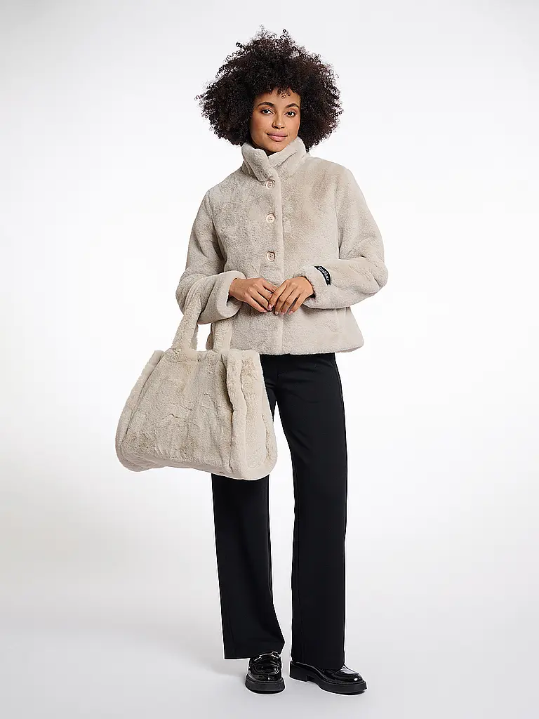 RINO&PELLE | Sac - Shopper aspect fourrure DAAN | creme