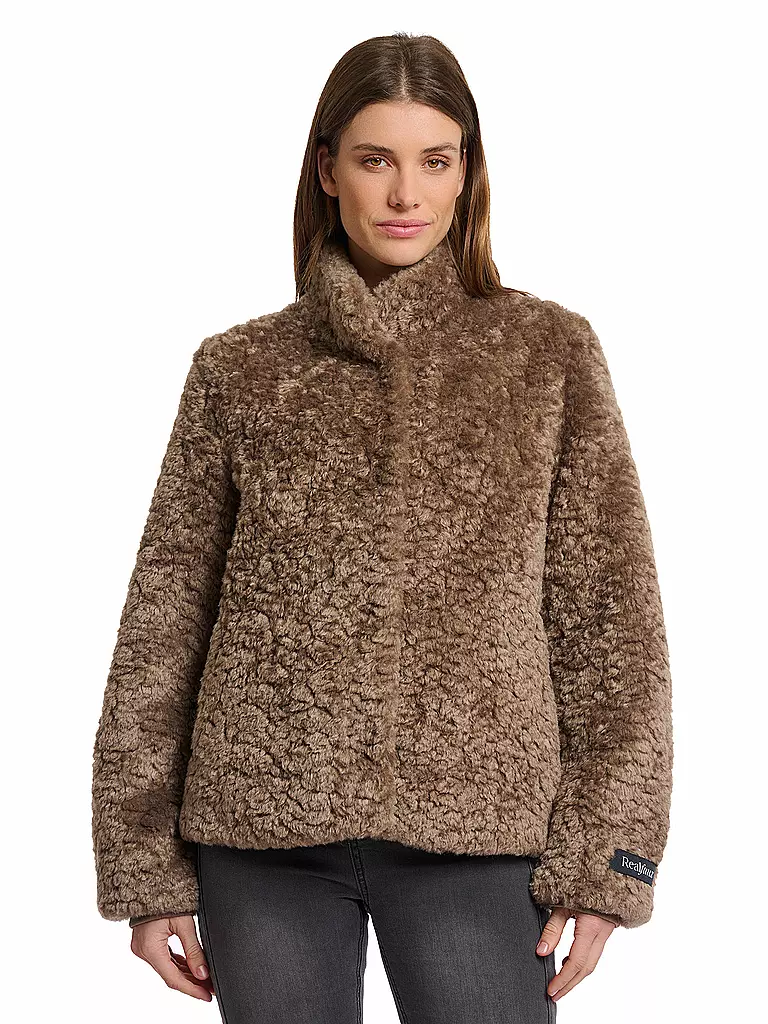 RINO&PELLE | Veste aspect fourrure KION | camel