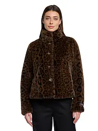 RINO&PELLE | Veste aspect fourrure VIE | Marron
