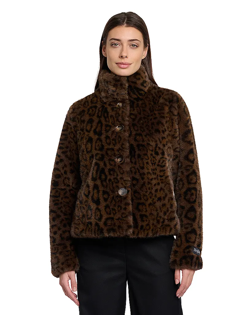 RINO&PELLE | Veste aspect fourrure VIE | braun