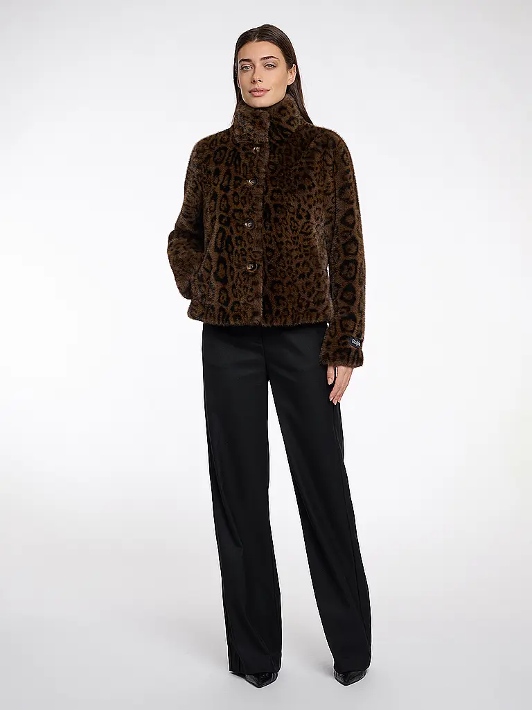 RINO&PELLE | Veste aspect fourrure VIE | braun