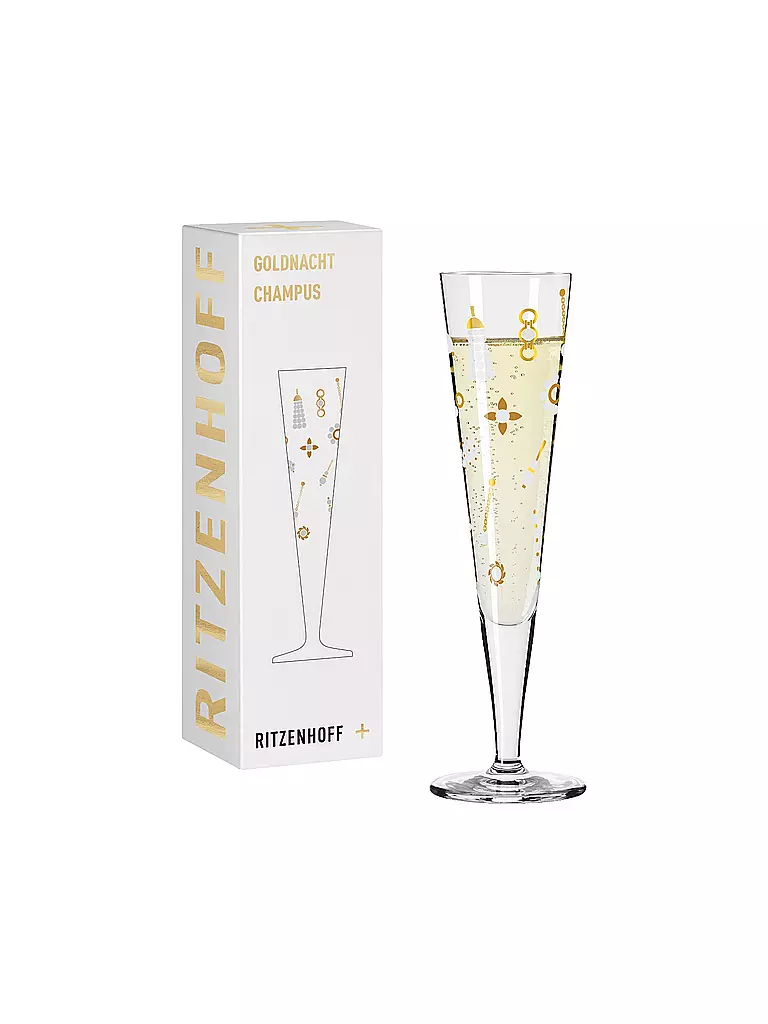 RITZENHOFF | Flûte à champagne Goldnacht Champus #40 Nathalie Jean 2024 | 